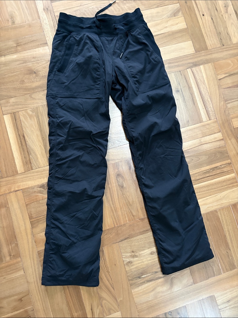 Women's Lululemon Sz 4 Black Performance Pants – Lined Stretch